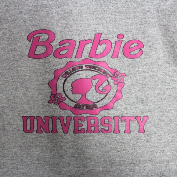 Women's Medium Barbie University Long Sleeve Sweatshirt With Spots On Cuffs - Picture 1 of 10